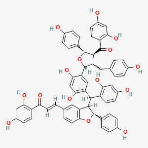 molecular formula C60H48O15 B1675075 Lophirachalcone CAS No. 122585-40-4