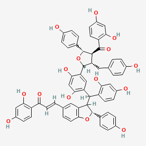 molecular formula C60H46O15 B1675075 Lophirachalcone CAS No. 122585-40-4