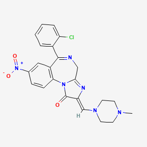 molecular formula C23H21ClN6O3 B1675088 Loprazolam CAS No. 61197-73-7