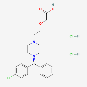 molecular formula C21H27Cl3N2O3 B1675097 Levocetirizine dihydrochloride CAS No. 130018-87-0