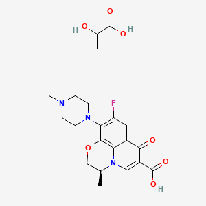 molecular formula C21H26FN3O7 B1675103 左氧氟沙星乳酸盐 CAS No. 294662-18-3