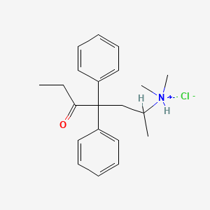 molecular formula C21H28ClNO B1675120 Levomethadone hydrochloride CAS No. 5967-73-7
