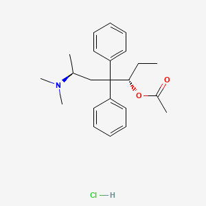 molecular formula C23H32ClNO2 B1675122 Levomethadyl acetate hydrochloride CAS No. 43033-72-3