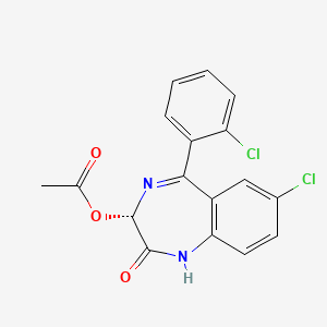 molecular formula C17H12Cl2N2O3 B1675126 (S)-Lorazepam acetate CAS No. 84799-34-8