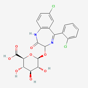 molecular formula C21H18Cl2N2O8 B1675127 Lorazepam glucuronide CAS No. 32781-79-6