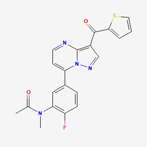 molecular formula C20H15FN4O2S B1675135 Lorediplon CAS No. 917393-39-6