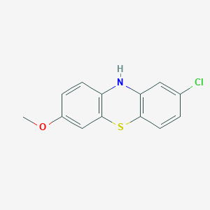molecular formula C13H10ClNOS B167514 2-Chloro-7-methoxy-10H-phenothiazine CAS No. 1730-44-5
