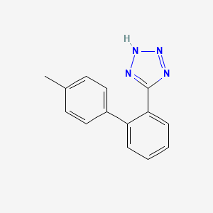 molecular formula C14H12N4 B1675147 5-(4'-methylbiphenyl-2-yl)-1H-tetrazole CAS No. 120568-11-8