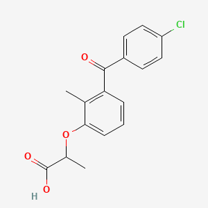 molecular formula C17H15ClO4 B1675151 Losmiprofen CAS No. 74168-08-4