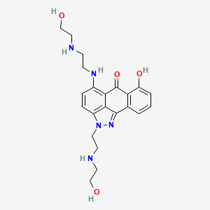 molecular formula C22H27N5O4 B1675152 Losoxantrone CAS No. 88303-60-0