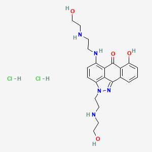 molecular formula C22H28ClN5O4 B1675153 Losoxantrone hydrochloride CAS No. 88303-61-1