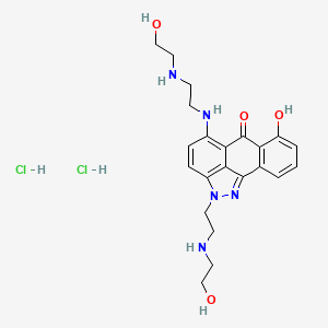 molecular formula C22H29Cl2N5O4 B1675153 Losoxantrone hydrochloride CAS No. 88303-61-1