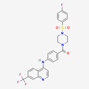 molecular formula C27H22F4N4O3S B1675154 Losulazine CAS No. 72141-57-2