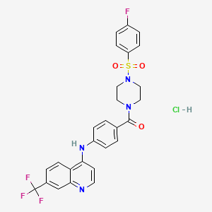 molecular formula C27H23ClF4N4O3S B1675155 Losulazine hydrochloride CAS No. 81435-67-8