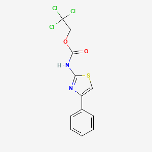 molecular formula C12H9Cl3N2O2S B1675159 Lotifazole CAS No. 71119-10-3