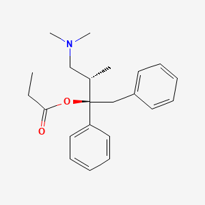 molecular formula C22H29NO2 B1675174 Levopropoxyphene CAS No. 2338-37-6