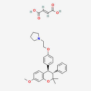 molecular formula C34H39NO7 B1675179 Levormeloxifene fumarate CAS No. 199583-01-2
