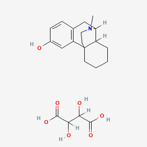 molecular formula C21H29NO7 B1675182 l-3-Hydroxy-N-methylmorphinan bitartrate CAS No. 125-72-4