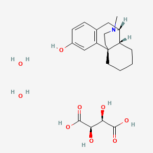 molecular formula C21H29NO7 B1675183 L-3-HYDROXY-N-METHYLMORPHINAN DIHYDRATE CAS No. 5985-38-6