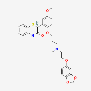 molecular formula C29H32N2O6S B1675184 Levosemotiadil CAS No. 116476-16-5