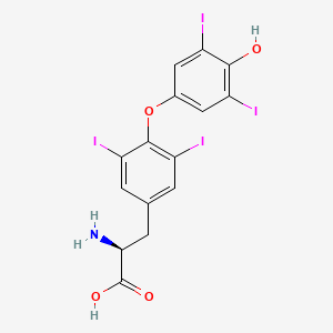 molecular formula C15H11I4NO4 B1675186 DL-Thyroxine CAS No. 51-48-9