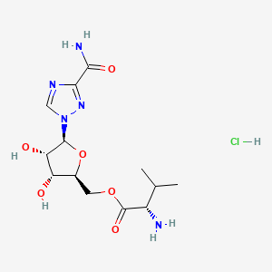 molecular formula C13H22ClN5O6 B1675188 Levovirin valinate hydrochloride CAS No. 705930-02-5