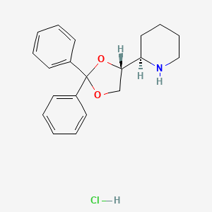 molecular formula C20H24ClNO2 B1675190 Levoxadrol hydrochloride CAS No. 23257-58-1