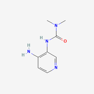 molecular formula C8H12N4O B1675201 3-(4-Aminopyridin-3-yl)-1,1-dimethylurea CAS No. 88404-01-7