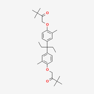 B1675211 3,3-Bis[3-methyl-4-(3,3-dimethyl-2-oxobutoxy)phenyl]pentane CAS No. 233268-78-5