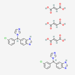molecular formula C46H38Cl2N8O12 B1675236 Liarozole fumarate CAS No. 145858-52-2