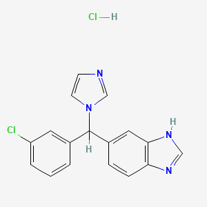 molecular formula C17H14Cl2N4 B1675237 盐酸利阿唑 CAS No. 145858-50-0