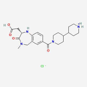 molecular formula C23H33ClN4O4 B1675246 Lotrafiban hydrochloride CAS No. 179599-82-7