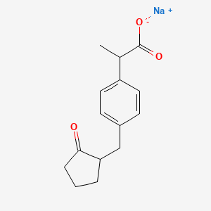 molecular formula C15H21NaO5 B1675257 Loxoprofen sodium CAS No. 80382-23-6