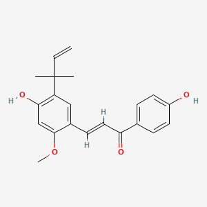 molecular formula C21H22O4 B1675290 Licochalcone a CAS No. 58749-22-7