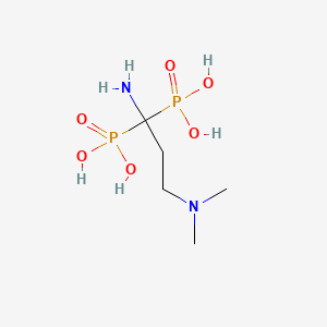 molecular formula C5H16N2O6P2 B1675309 Lidadronic Acid CAS No. 63132-38-7