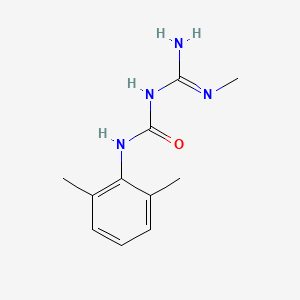 B1675310 Lidamidine CAS No. 66871-56-5