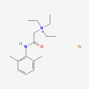 molecular formula C16H27N2O+ B1675314 Lidocaine N-ethyl bromide CAS No. 21306-56-9