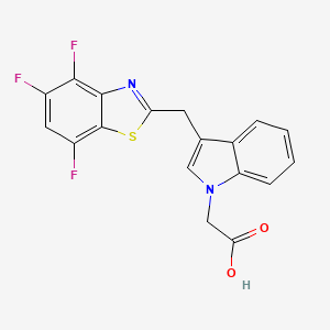 molecular formula C18H11F3N2O2S B1675317 Lidorestat CAS No. 245116-90-9