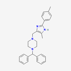 molecular formula C29H32N4 B1675320 Lifarizine CAS No. 119514-66-8