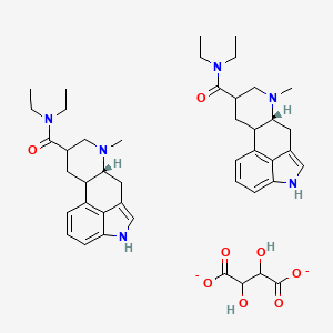 molecular formula C44H58N6O8-2 B1675327 (+)-LSD tartrate CAS No. 17676-08-3