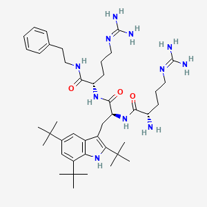 molecular formula C43H69N11O3 B1675336 Lytixar CAS No. 1166254-80-3