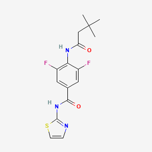 molecular formula C16H17F2N3O2S B1675344 Lu AA41063 