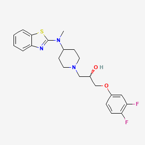 molecular formula C22H25F2N3O2S B1675346 Lubeluzole CAS No. 144665-07-6