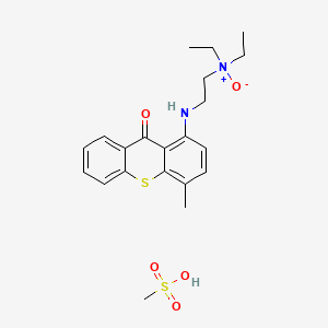 molecular formula C21H28N2O5S2 B1675352 Lucanthone N-oxide monomethanesulfonate CAS No. 64345-84-2