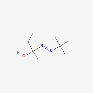 molecular formula C8H18N2O B1675355 2-[(Tert-butyl)azo]butan-2-ol CAS No. 57910-79-9