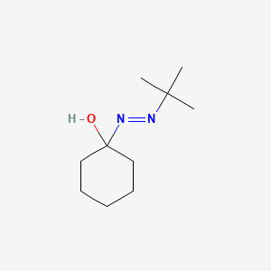 molecular formula C10H20N2O B1675356 Cyclohexanol, 1-[(1,1-dimethylethyl)azo]- CAS No. 54043-65-1