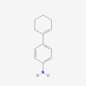 molecular formula C12H15N B167536 2',3',4',5'-Tetrahydro-[1,1'-biphenyl]-4-amine CAS No. 1747-75-7