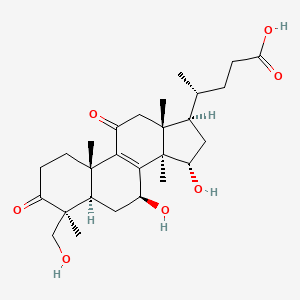 molecular formula C27H40O7 B1675360 Lucidenic acid G CAS No. 102607-21-6