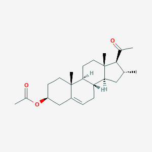 molecular formula C24H36O3 B167539 Pregn-5-en-20-one, 3beta-hydroxy-16alpha-methyl-, acetate CAS No. 1863-41-8