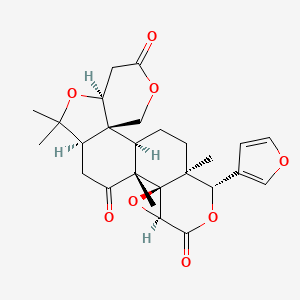 molecular formula C26H30O8 B1675406 Evodia fruit CAS No. 1180-71-8